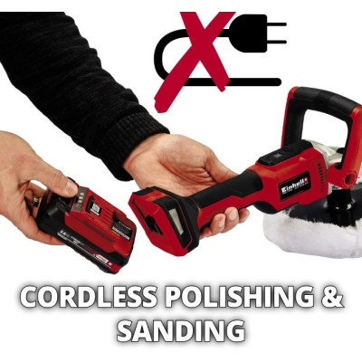 Einhell Шліфмашина полірувальна CE-CP 18/180 Li E - Solo, PXC акум, d180 мм, 18В (без АКБ і ЗП) Einhell Шліфмашина полірувальна CE-CP 18/180 Li E - Solo, PXC акум, d180 мм, 18В (без АКБ і ЗП)