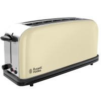 Тостер Russell Hobbs Classic, 1100Вт, довгі слоти, метал, бежевий