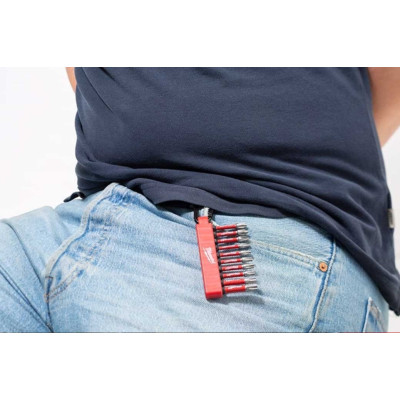 Біти Milwaukee Shockwave carabiner, сталь, набір 10шт Біти Milwaukee Shockwave carabiner, сталь, набір 10шт