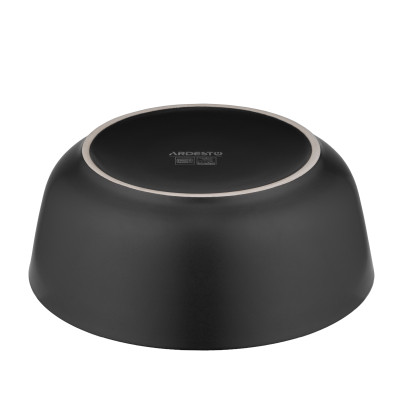 ARDESTO Салатник Bolzano, 720мл, кераміка, чорно-зелений, ARDESTO Салатник Bolzano, 720мл, кераміка, чорно-зелений,