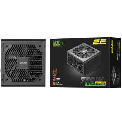 Блок питания 2E GAMING Solid Power (750W), >85%, 80+ Bronze, 120мм, 1xMB 24pin(20+4), 2xCPU 8pin(4+4), 3xMolex, 6xSATA, 4xPCIe 8pin(6+2), Semi Modular Блок питания 2E GAMING Solid Power (750W), >85%, 80+ Bronze, 120мм, 1xMB 24pin(20+4), 2xCPU 8pin(4+4), 3xMolex, 6xSATA, 4xPCIe 8pin(6+2), Semi Modular