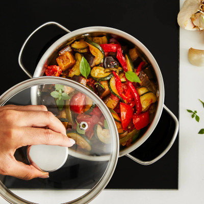 Каструля Tefal Minis, з кришкою,1л, нержавіюча сталь, скло