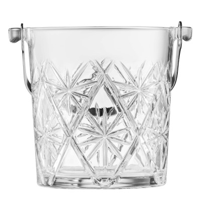 Відро для льоду зі щипцями ARDESTO Alba 980мл, скло, прозорий