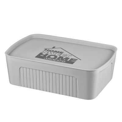 Ящик з кришкою для зберігання ARDESTO 45.5х31х14см, 13л, пластик PP, сірий
