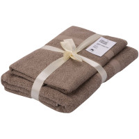 Набір рушників махрових ARDESTO Splendid 50х90см, 70х140см, 2шт, 100% бавовна, бежевий Набір рушників махрових ARDESTO Splendid 50х90см, 70х140см, 2шт, 100% бавовна, бежевий