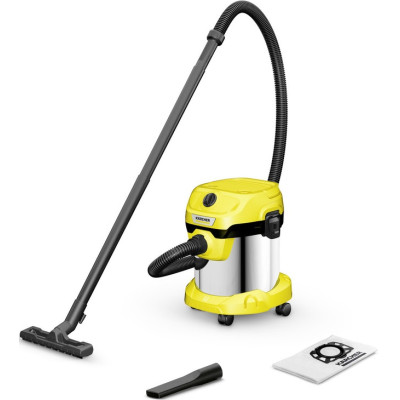 Karcher Пилосос господарський WD 2 PLUS S V-15/4/18, 1000 Вт, 15 л, 4 м, 4.519 кг Karcher Пилосос господарський WD 2 PLUS S V-15/4/18, 1000 Вт, 15 л, 4 м, 4.519 кг