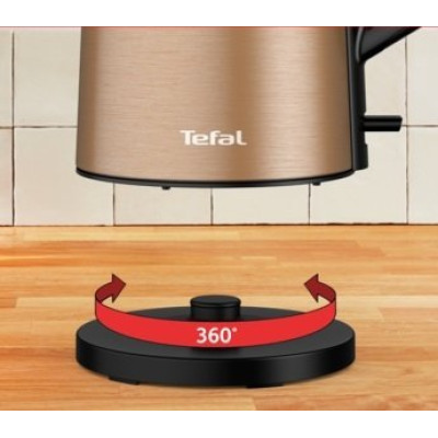 Tefal Електрочайник Double Layer SS 1.5л, з подвійними стінками, мідний