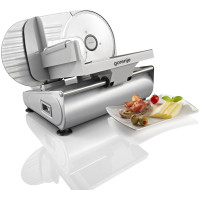 Скиборізка Gorenje, 180Вт, лезо-нержавіюча сталь, діаметр ножа-190мм, корпус-метал/пластик, сірий