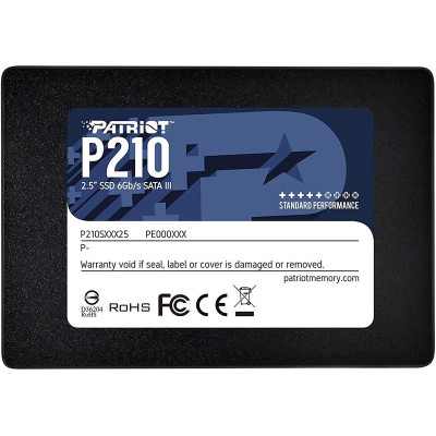 Накопичувач SSD 512GB Patriot P210 2.5" SATAIII TLC (P210S512G25)