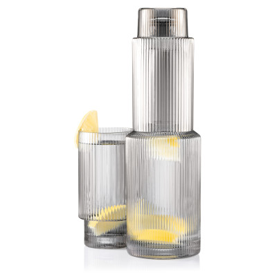 Графин Ardesto Graphite, 800мл, боросилікатне скло, сірий Графин Ardesto Graphite, 800мл, боросилікатне скло, сірий