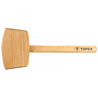 Topex Киянка дерев'яна, 500г, рукоятка дерев'яна