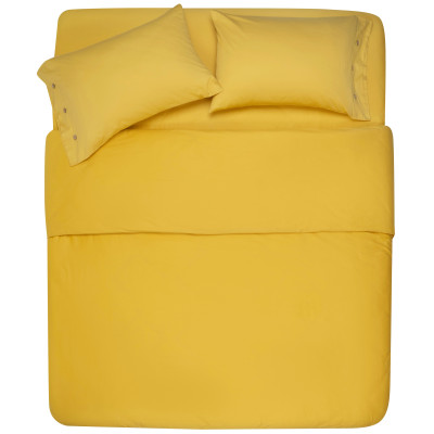 Простирадло на резинці ARDESTO Mix&Match, 180x200+30см, 100% бавовна, сатин, жовтий