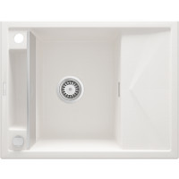 Мийка кухонна Deante Magnetic, граніт, прямокут., з крилом, 640х500х219мм, чаша - 1, врізна, алебастр Мийка кухонна Deante Magnetic, граніт, прямокут., з крилом, 640х500х219мм, чаша - 1, врізна, алебастр