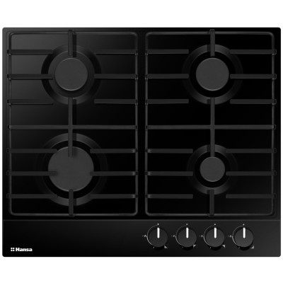 Варильна поверхня Hansa газова, 60см, чорний Варильна поверхня Hansa газова, 60см, чорний