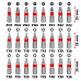 Einhell Біти, набір 42шт, HEX, PH, PZ, Torx, 50мм, кейс