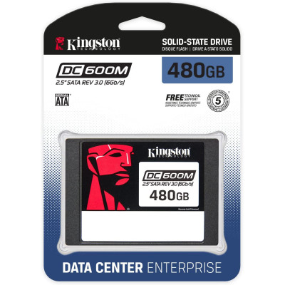 Накопичувач SSD 480GB Kingston SSD DC600M 2.5" SATAIII 3D TLC (SEDC600M/480G)