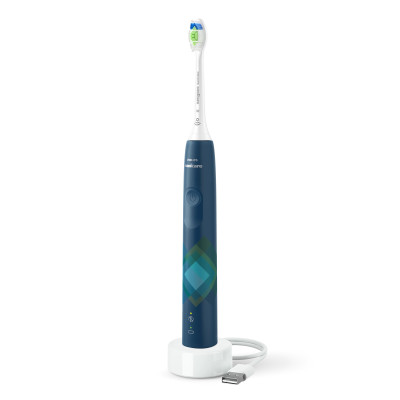 Щітка зубна електр. Philips, Sonicare 4100 Series, 31т. колив/хв, насадок-1, синій