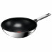 Сковорода ВОК  Tefal Emotion+, 28см, нержавіюча сталь, бакеліт, чорний