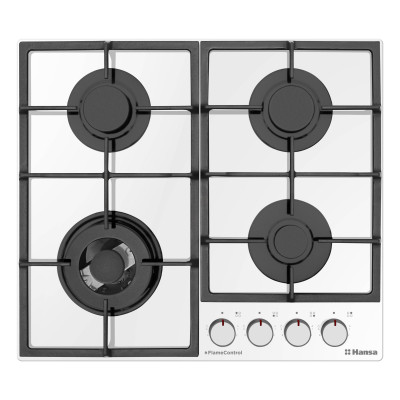 Комплект Hansa (духовка електрична + поверхня газ на склі), білий