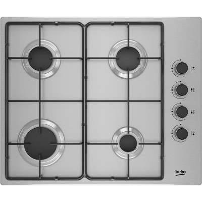 Beko Варильна поверхня газова, 60см, нерж