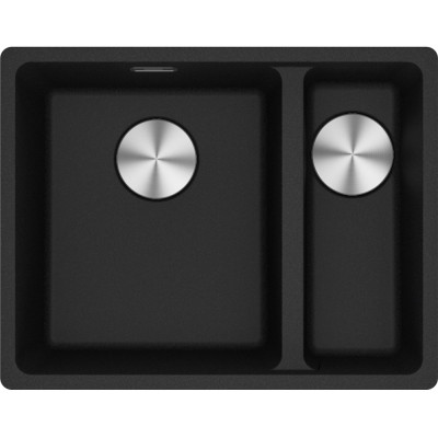 Мийка кухонна Franke Maris, фраграніт, прямокутник, без крила, 553х433х200мм, чаша - 1.5, під стільницю, MRG 160, онікс