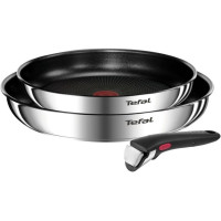 Набір посуду Tefal Ingenio Emotion, змінна ручка, 3предмети, нержавіюча сталь, бакеліт
