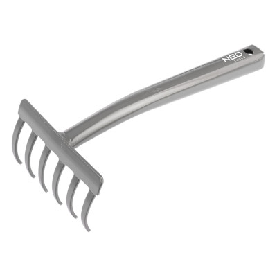 Граблі садові Neo Tools, ширина 11.2см, 6 зубців 28.5см, сталь 0.28кг