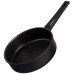 Сковорода глибока з кришкою ARDESTO Gemini Gourmet, 24см, алюміній, чорний