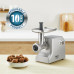 М'ясорубка Tefal HV10 8in1, 2200Вт, 5.5кг/хв, 3 решітки, насадка для ковбас, кеббе, 3 терки, метал NE858D38