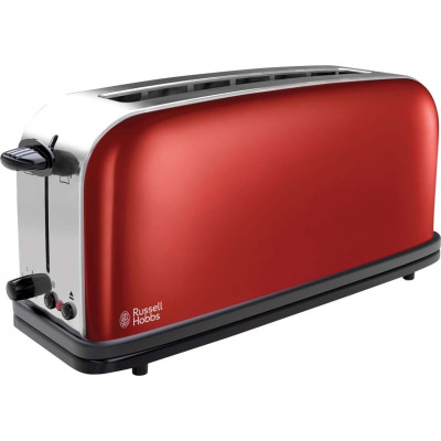 Тостер Russell Hobbs Classic 1100Вт, довгі слоти, метал, червоний