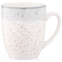 ARDESTO Чашка Siena, 360мл, порцеляна, біло-сірий