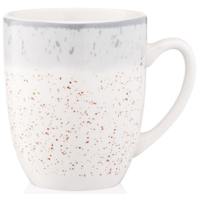 ARDESTO Чашка Siena, 360мл, порцеляна, біло-сірий ARDESTO Чашка Siena, 360мл, порцеляна, біло-сірий