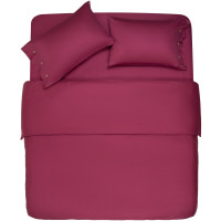 Простирадло ARDESTO Mix&Match, 240x260см, 100% бавовна, сатин, бордовий