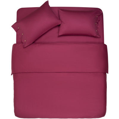 Простирадло ARDESTO Mix&Match, 240x260см, 100% бавовна, сатин, бордовий