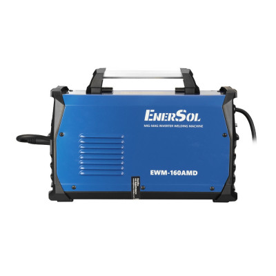 Зварювальний напівавтомат інверторний EnerSol EWM-160AMD (дріт до 1мм + електрод до 5мм) 20-160А 7.2кВт 160-260В 10.8кг