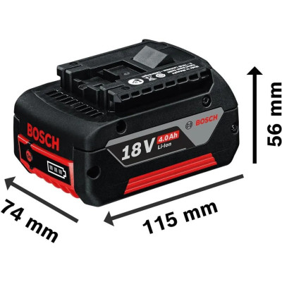 Bosch Акумулятор GBA, 18В, 4А·год, 1.1кг