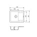 Набір кухонний Adamant Minimal, штучний камінь, прямокут., з крилом, 615х495х200мм, чаша - 1, врізна, графіт + змішувач та дозатор Набір кухонний Adamant Minimal, штучний камінь, прямокут., з крилом, 615х495х200мм, чаша - 1, врізна, графіт + змішувач та дозатор
