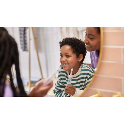 Щітка зубна електр. Philips, Philips Sonicare For Kids, для дітей, насадок-1, 2 комплекти наклейок, білий