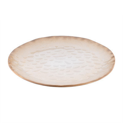 ARDESTO Тарілка обідня Umbria, 27см, кераміка, бежевий