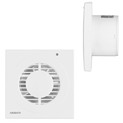 Витяжний вентилятор Ardesto 20 Вт, 150 м3/г, 2300 об./хв., 35 дБ, білий (BFO-120W)