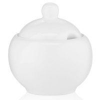 Цукорниця ARDESTO Imola, 9х9х10.3см, 325мл, порцеляна, білий