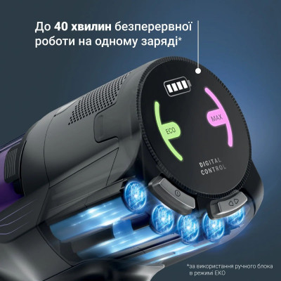 Пилосос Rowenta безпровідний X-PERT 5.80, 150Вт, конт пил -0.44л, автон. робота до 40хв, НЕРА, чорний Пилосос Rowenta безпровідний X-PERT 5.80, 150Вт, конт пил -0.44л, автон. робота до 40хв, НЕРА, чорний