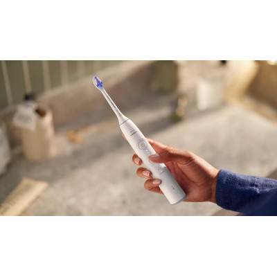 Щітка зубна електр. Philips, Sonicare 6100 Series, 62т. колив/хв, насадок-1, футляр, білий