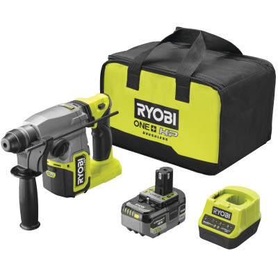 Ryobi Перфоратор RSDS18X-1C40S, SDS+, аккумуляторный ONE+ НР 5133005383 Ryobi Перфоратор RSDS18X-1C40S, SDS+, аккумуляторный ONE+ НР 5133005383