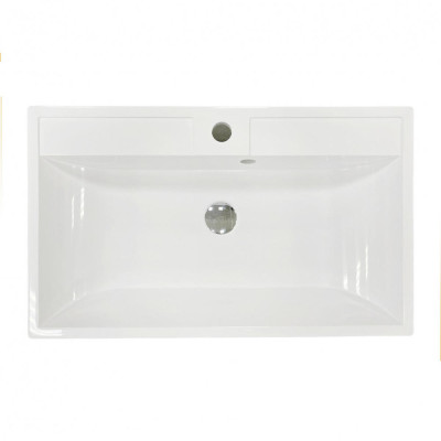 Раковина, умивальник Adamant STRENG NEW, штучний камінь, прямокут., з отвором для змішувача, з отвором для переливу, 590x410x123мм, накладний, білий Раковина, умивальник Adamant STRENG NEW, штучний камінь, прямокут., з отвором для змішувача, з отвором для переливу, 590x410x123мм, накладний, білий