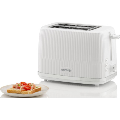 Тостер Gorenje, 850Вт, пластик/метал, білий