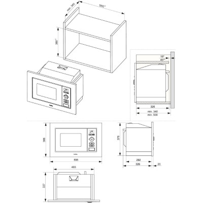 Вбудовувана мікрохвильова піч Hansa, 20л, функц. мікрохв., гриль, диспл., нержавіюча сталь Вбудовувана мікрохвильова піч Hansa, 20л, функц. мікрохв., гриль, диспл., нержавіюча сталь