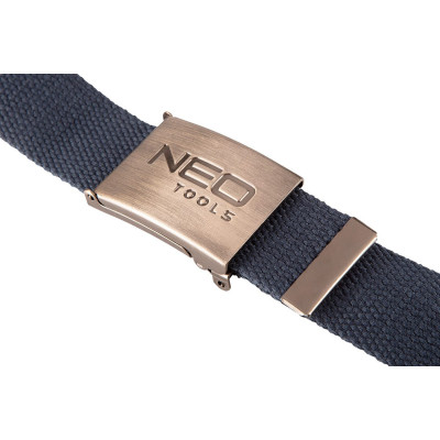 Ремінь Neo Tools Premium, 100% бавовна, універсальний, 130см, синій Ремінь Neo Tools Premium, 100% бавовна, універсальний, 130см, синій