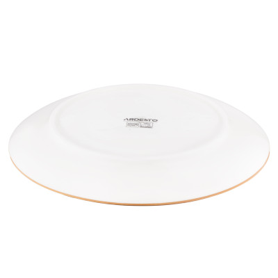 ARDESTO Тарілка обідня Siena, 27см, порцеляна, біло-жовтий