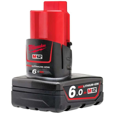 Аккумулятор Milwaukee Redlithium M12 12В 6А·ч 0.4кг Аккумулятор Milwaukee Redlithium M12 12В 6А·ч 0.4кг